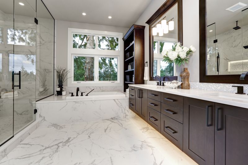 Luxurious Bathtub and Vanity Area